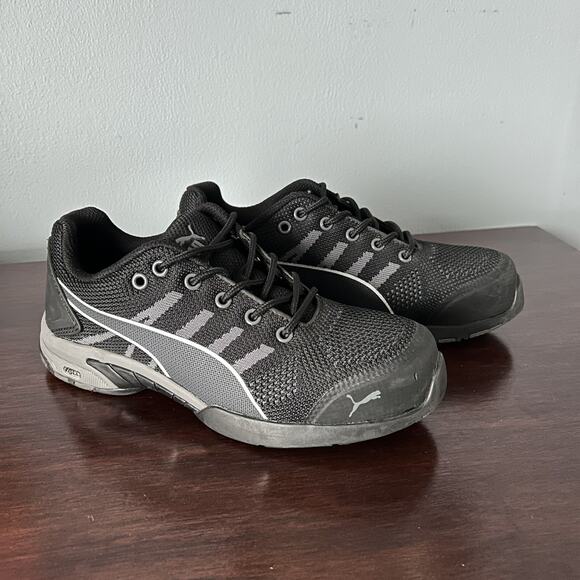 Puma Safety Women's Celerity Knit Low Black SD Steel Toe Shoe Sz 6.5- 642925 - Picture 6 of 9